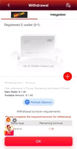 ZOR77 deposit and withdrawal original screenshot